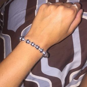 silver ball bracelet